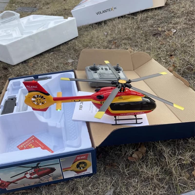 Elicottero Rc C190 Elicottero Flybarless a elica singola a sei canali Due motori brushless Giroscopio a sei assi Regali di Natale