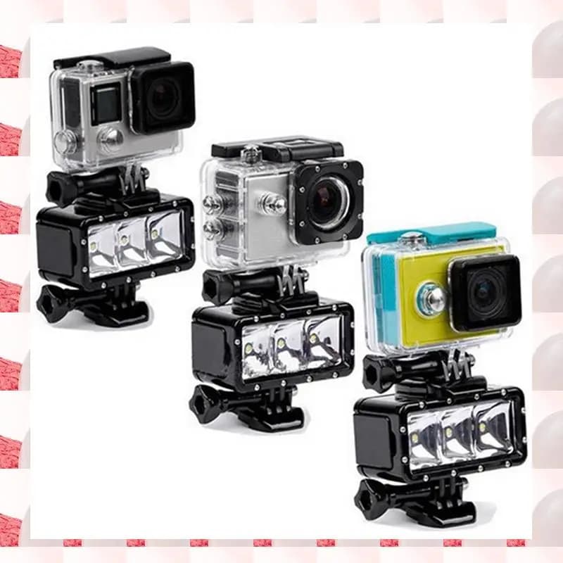 ABGN Waterproof LED Downlight Diving Night Light Diving For Gopro Hero5/4 LED SJ4000 DJI Osmo Action Camera