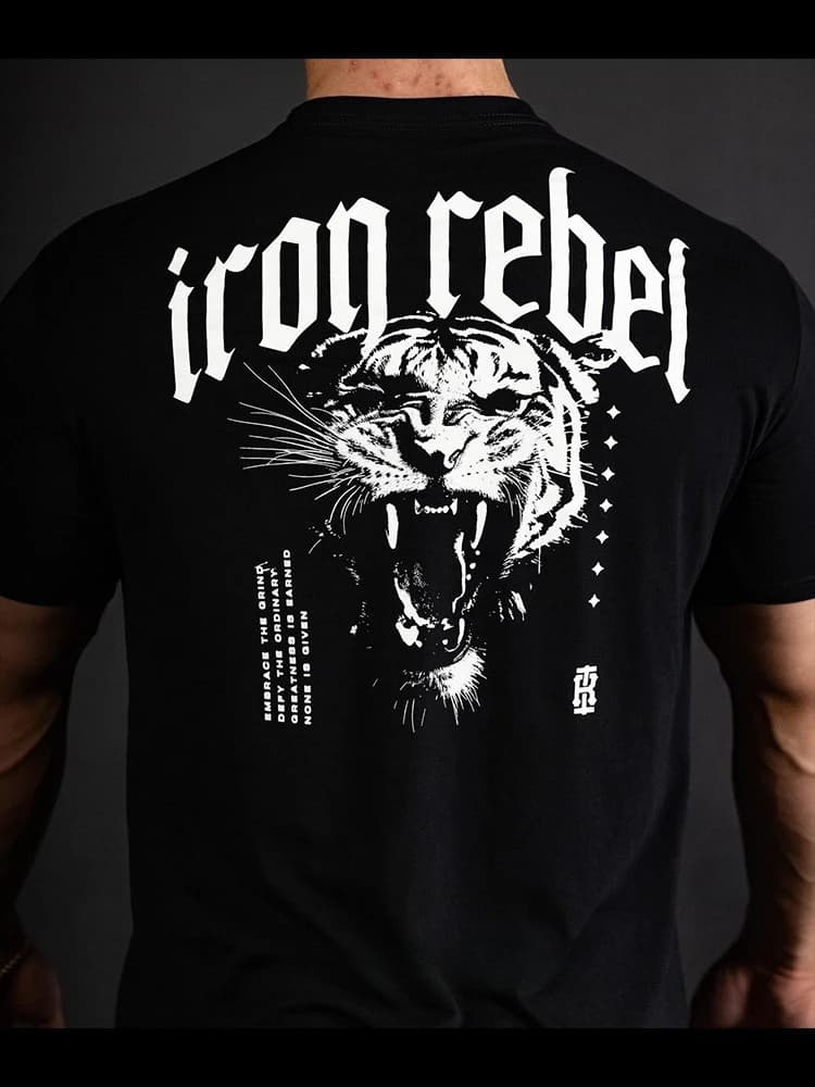 T-shirt con grafica Gym Weight Plate, streetwear per allenamento bodybuilding e powerlifting, maglietta oversize in cotone 100% per gli amanti del fitness da uomo