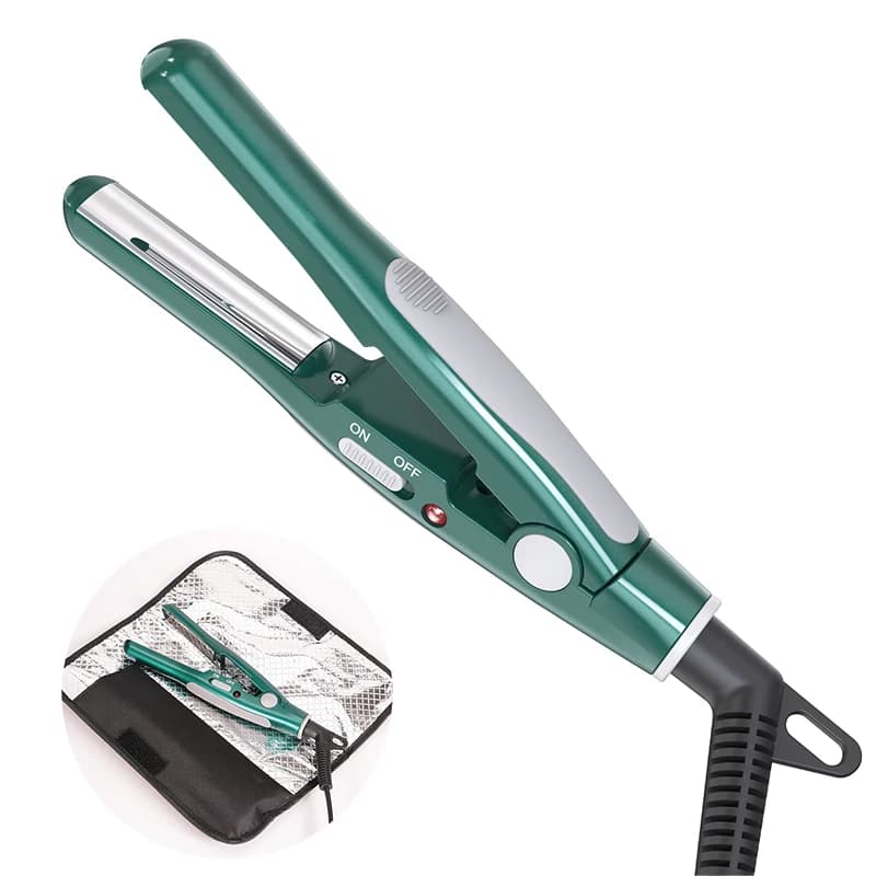 GOOD TIMING Wave shaped curling iron with a constant temperature of 200 ℃, mini portable curling iron, salon hair tool