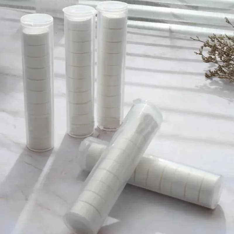 Asciugamano a compressione per tubo portatile pulizia del viso usa e getta fazzoletto a compressione morbida rimozione del trucco tessuto Non tessuto da viaggio