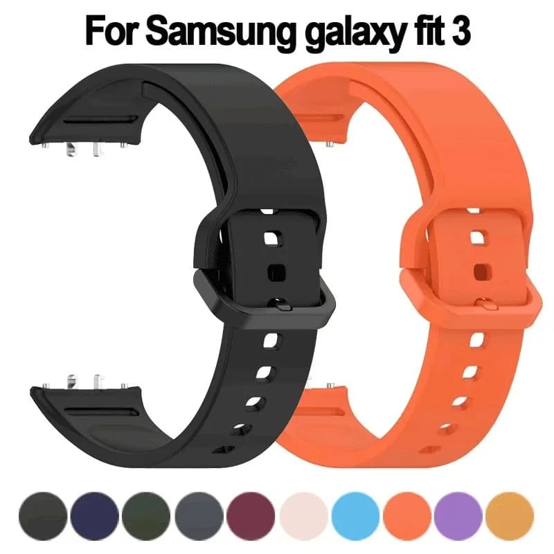 Cinturino in silicone per Samsung Galaxy Fit3 Smartwatch Bracciale in gomma Correa Sport Band Accessori Samsung Galaxy Fit 3