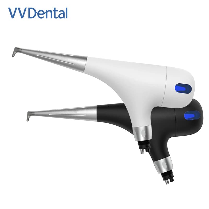 VV Lucidatrice ad aria dentale Jet Flusso d'aria Igiene orale Sbiancamento dei denti Pulizia dell'igiene Attrezzatura chirurgica a 2 fori a 4 fori