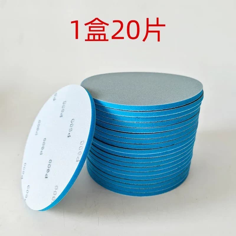 Dischi abrasivi in schiuma 6 pollici 150MM carta vetrata in spugna blu per lucidatura vernice auto molatura parti in plastica lucidatura grana 400-3000