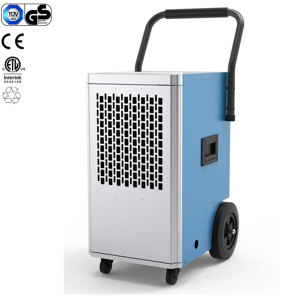 Deumidificatore commerciale OEM caldo R410a R290 Deumidificatore professionale 50L 70L 90L per fabbrica e costruzione