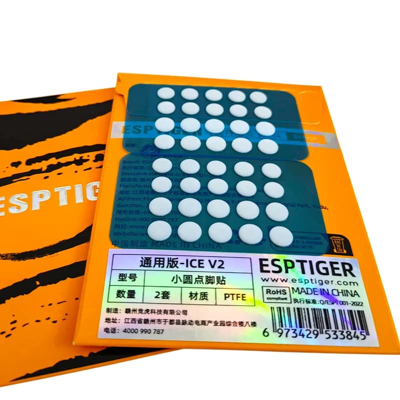 New Original Esports Tiger Mouse Skates Mouse Feet ICE Universal 40pcs/Set DIY Dots for Gaming Mouse 6.5mm 7mm