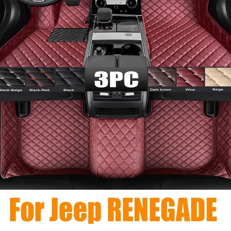 Originale Per Jeep RENEGADE 2016-2023 LHD Auto Tappetini Per Auto All-Weather TPE Tappetini Inodore Pad Vassoio Zerbino Interno Accessorie