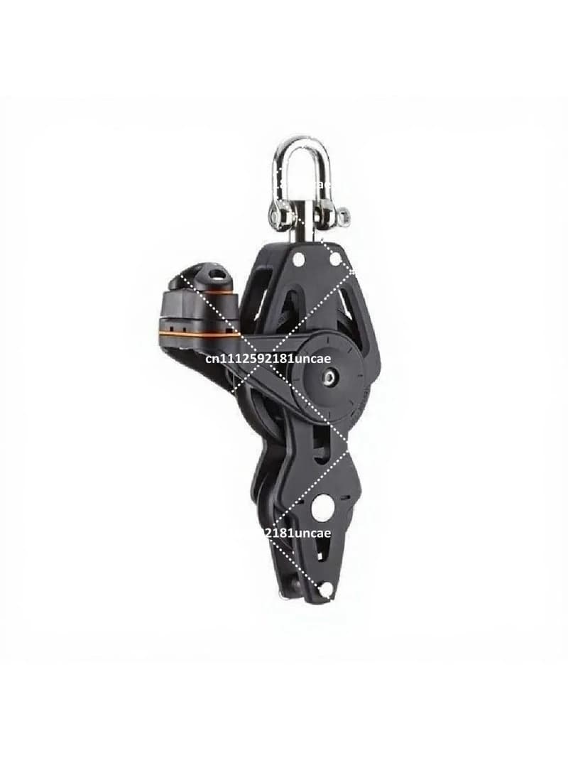 Marine Bearing Pulley 35mm Wheel 8mm Wire Rope Single Wheel Buckle Clamp Block