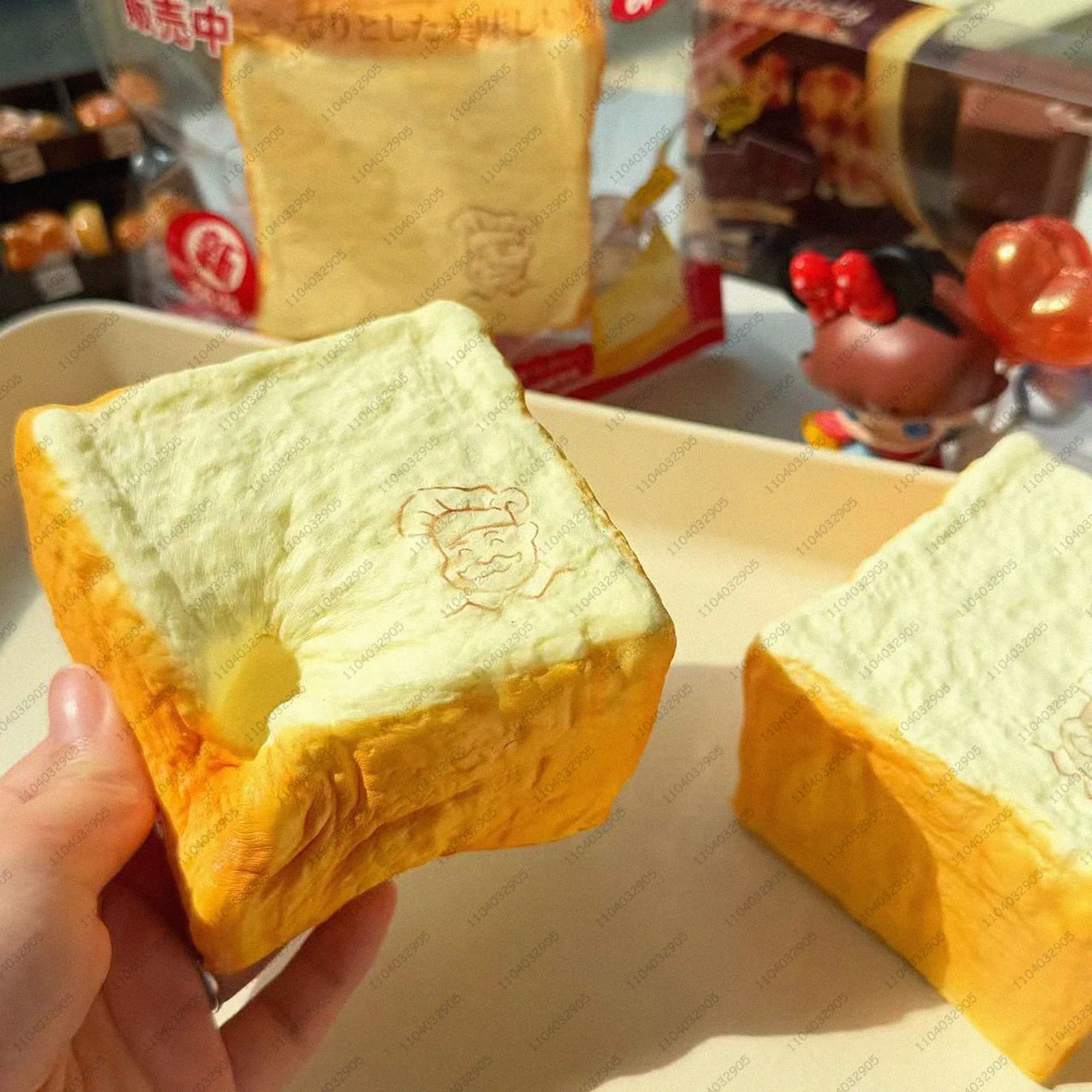 Giocattolo Squishy Morbido e Spesso a Forma di Pane, Simile a una Pasta di Pane, a Lenta Risalita, Antistress Sensoriale ASMR per Adulti