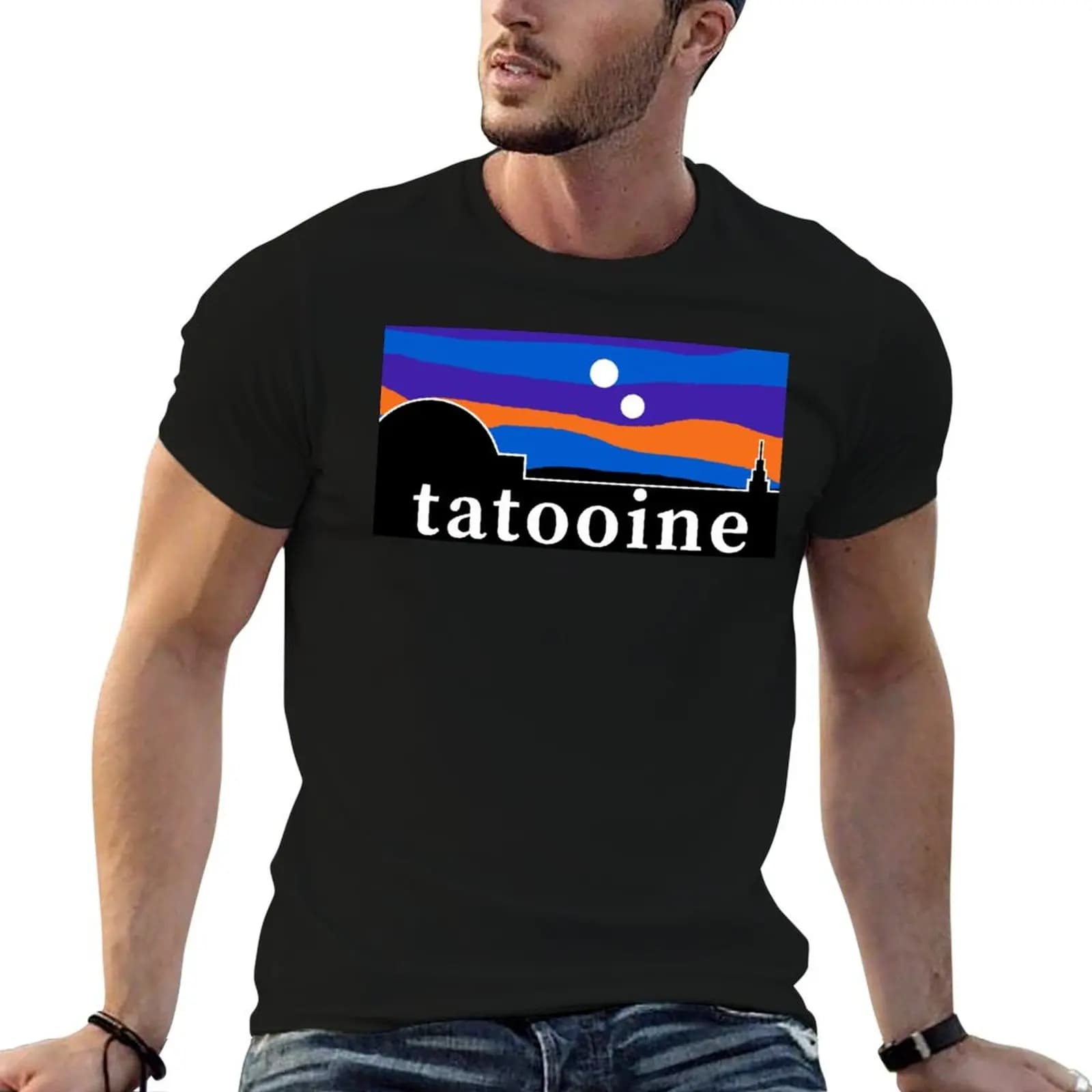 Tatooine - Retro Pop Culture Design T-Shirt Plus Size Lightweight Tee Shirt