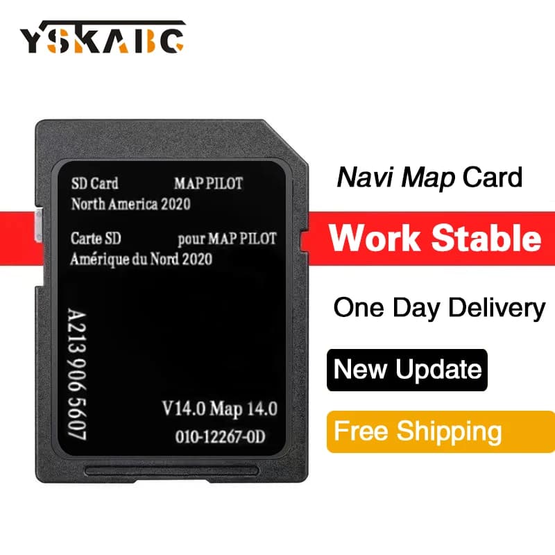 GPS MAP PILOT Aggiornamento scheda SD Garmin 2020 V14 USA CAN MEX Mappe per navigazione auto Mercedes AMG/Classe C/E-class/GLC