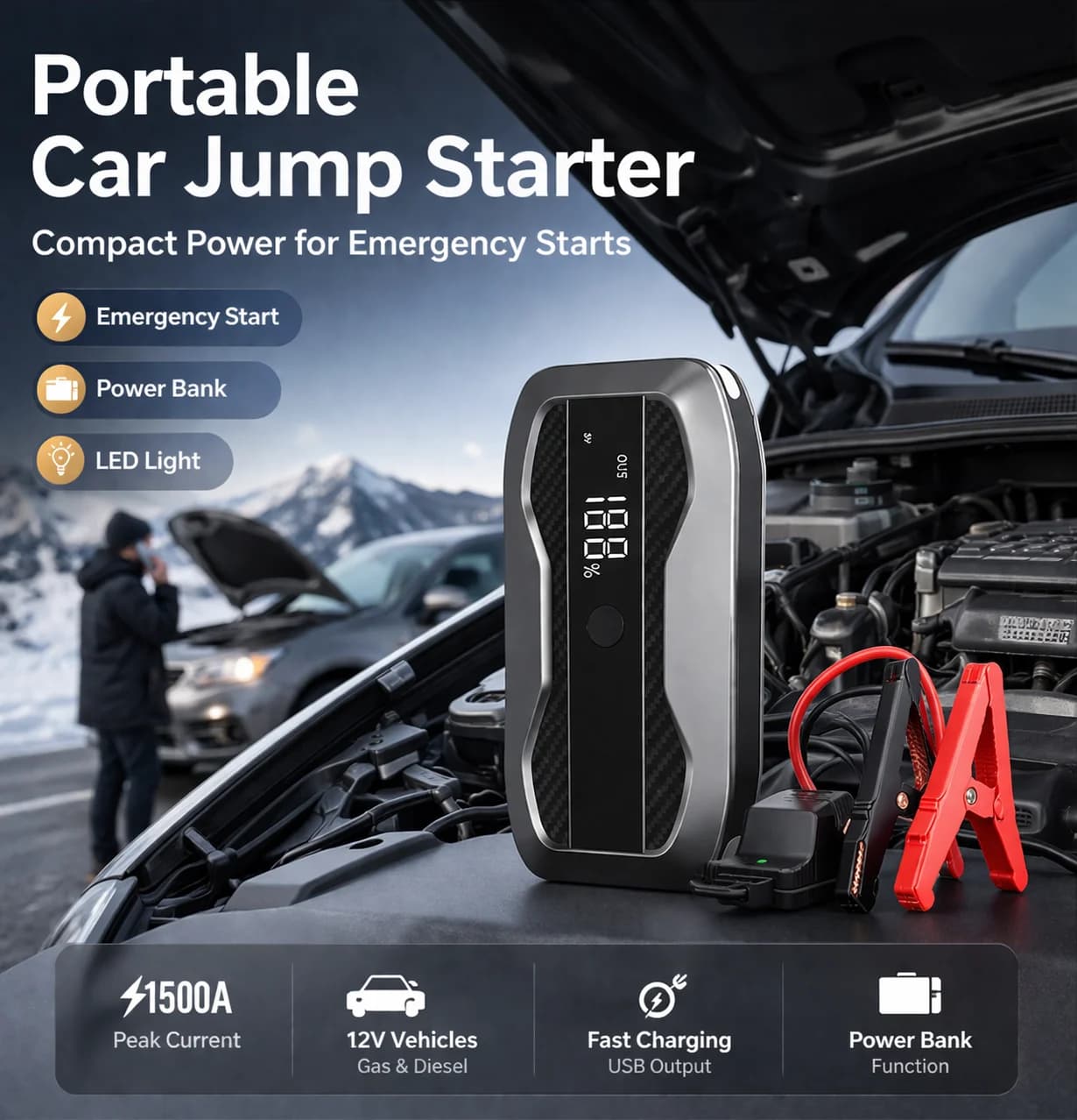 DK-JS001 Air Pump 150psi Portable Electric Tire Inflator For Car Bicycle Motorcycle Air Compressor Injector Bike Accessories