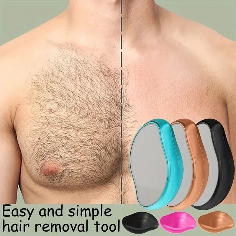 Gomma Depilatore Gamba Capelli Epilatore di cristallo Capelli Depilazione fisica Gomma per rimozione vetro Epilatore indolore Pulizia riutilizzabile