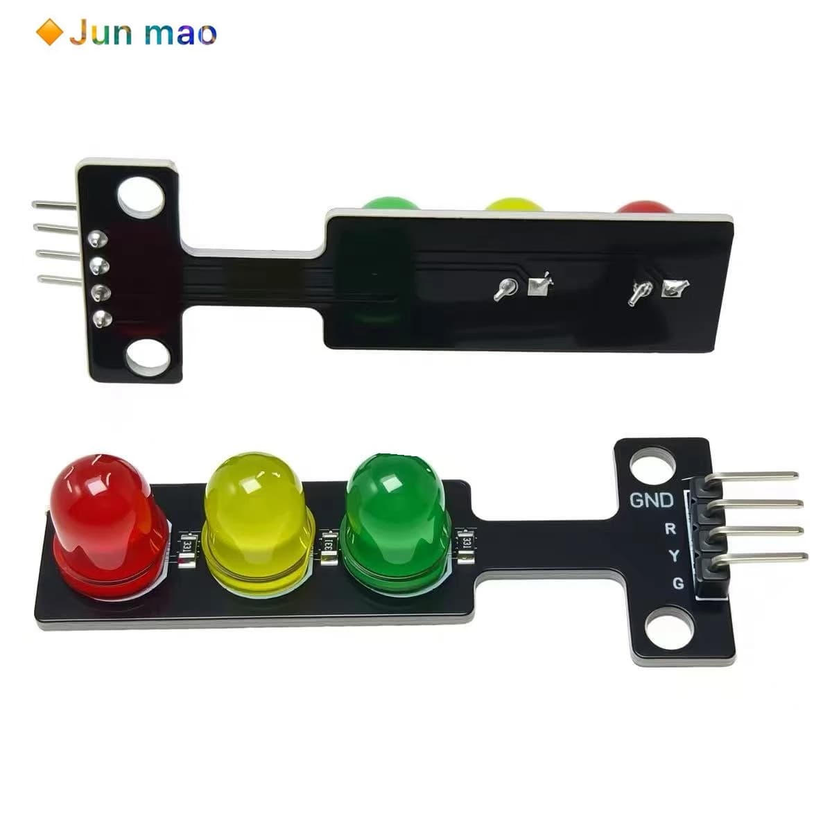 5V LED Traffic Signal Light Module Electronic Building Blocks Compatible with Raspberry Pi Arduino Red Green Light Emitting Modu