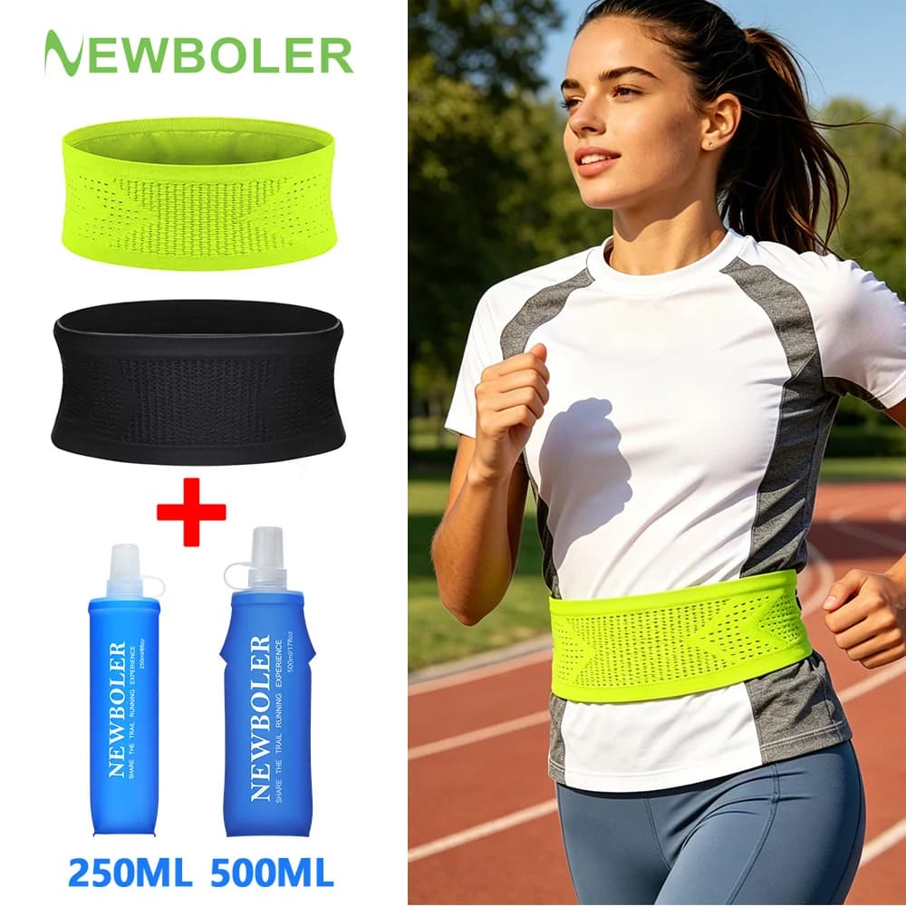 Running Waist Bag Men Women Invisible Elastic Running Belt Hydration Waist Pack Phone Waist Belt Bag Gym Fitness Marathon