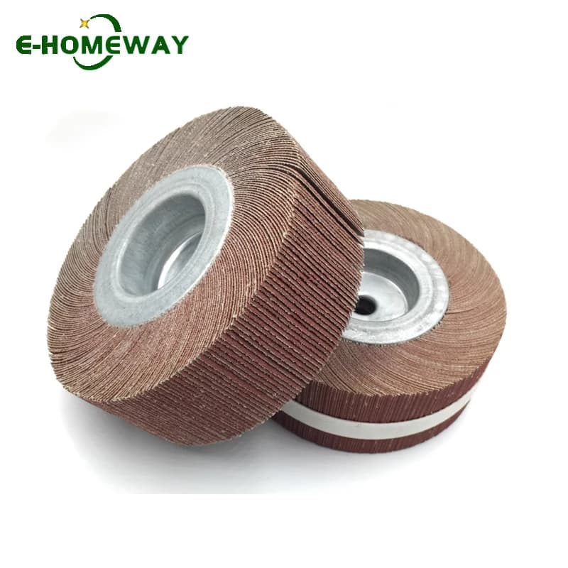 6''x2''x1/2'' Flange Abrasive Flap Wheel | Premium Sanding Cloth Mop Wheel for Polishing | Heavy-Duty for Metal/Wood Grinding