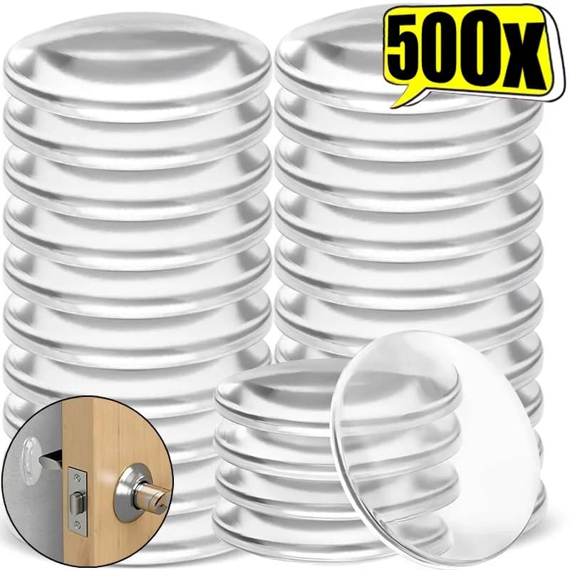 6/500x Autoadesiva Trasparente Fermaporta In Gomma Ammortizzatore Buffer Armadi Paraurti In Silicone Mobili Per La Casa Puntini Cuscino Cuscinetti Protettivi