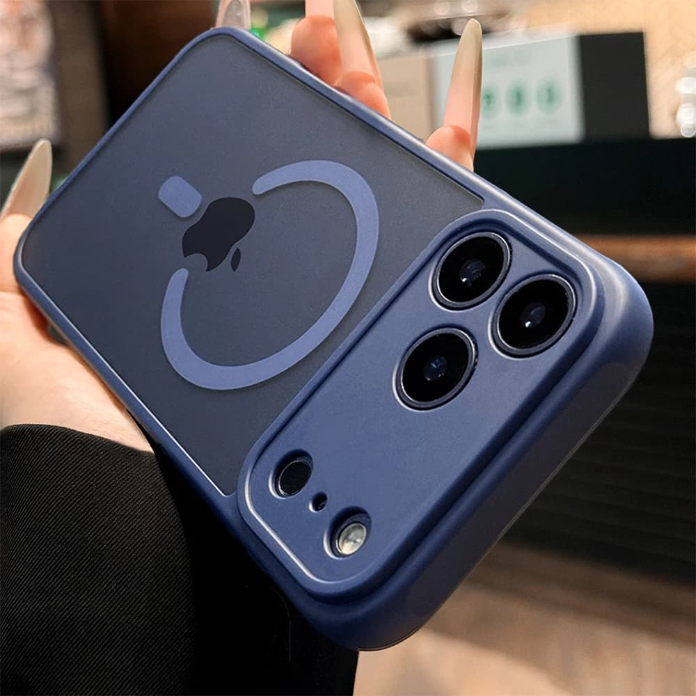Luxury Magnetic Matte Translucent Armor Shockproof Case For iPhone 16 17 15 14 13 12 17 Pro Max Magsafe Wireless Charge Cover