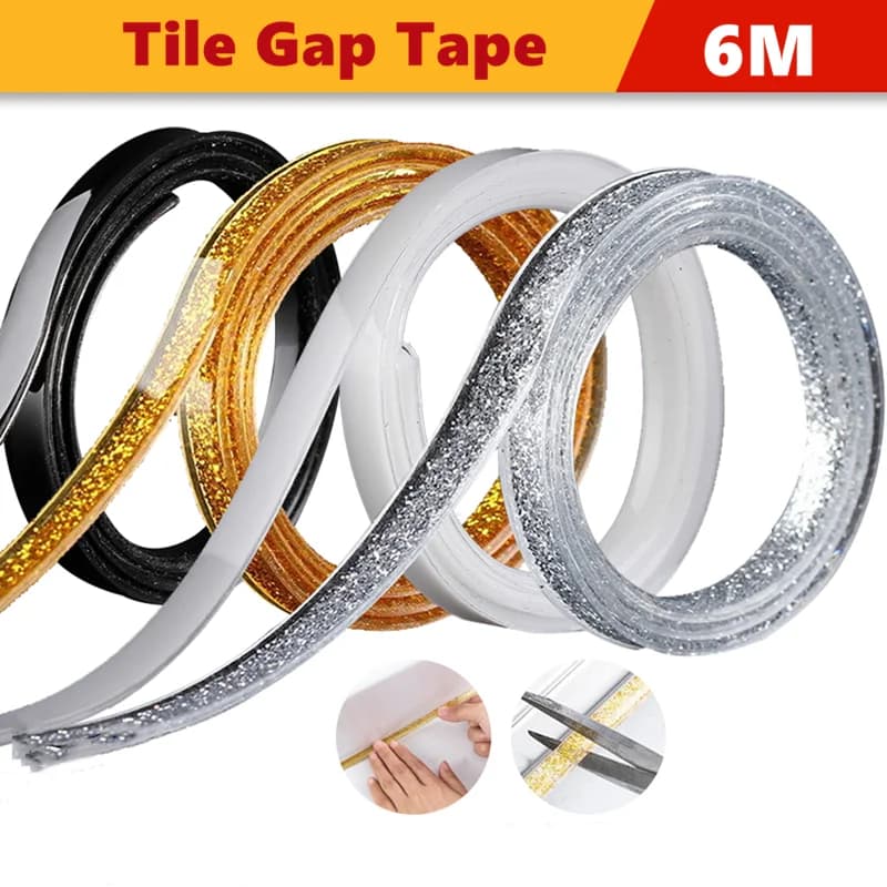 6M piastrelle di ceramica Gap Tape cucina bagno impermeabile bella cucitura adesivo autoadesivo parete pavimento Gap Line striscia decorativa