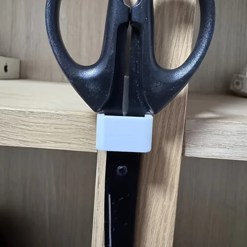 6-Piece Sewing Scissors Holder Set with Double-Sided Tape CompactStorage for Scissors Tweezers Seam Rippers Black White
