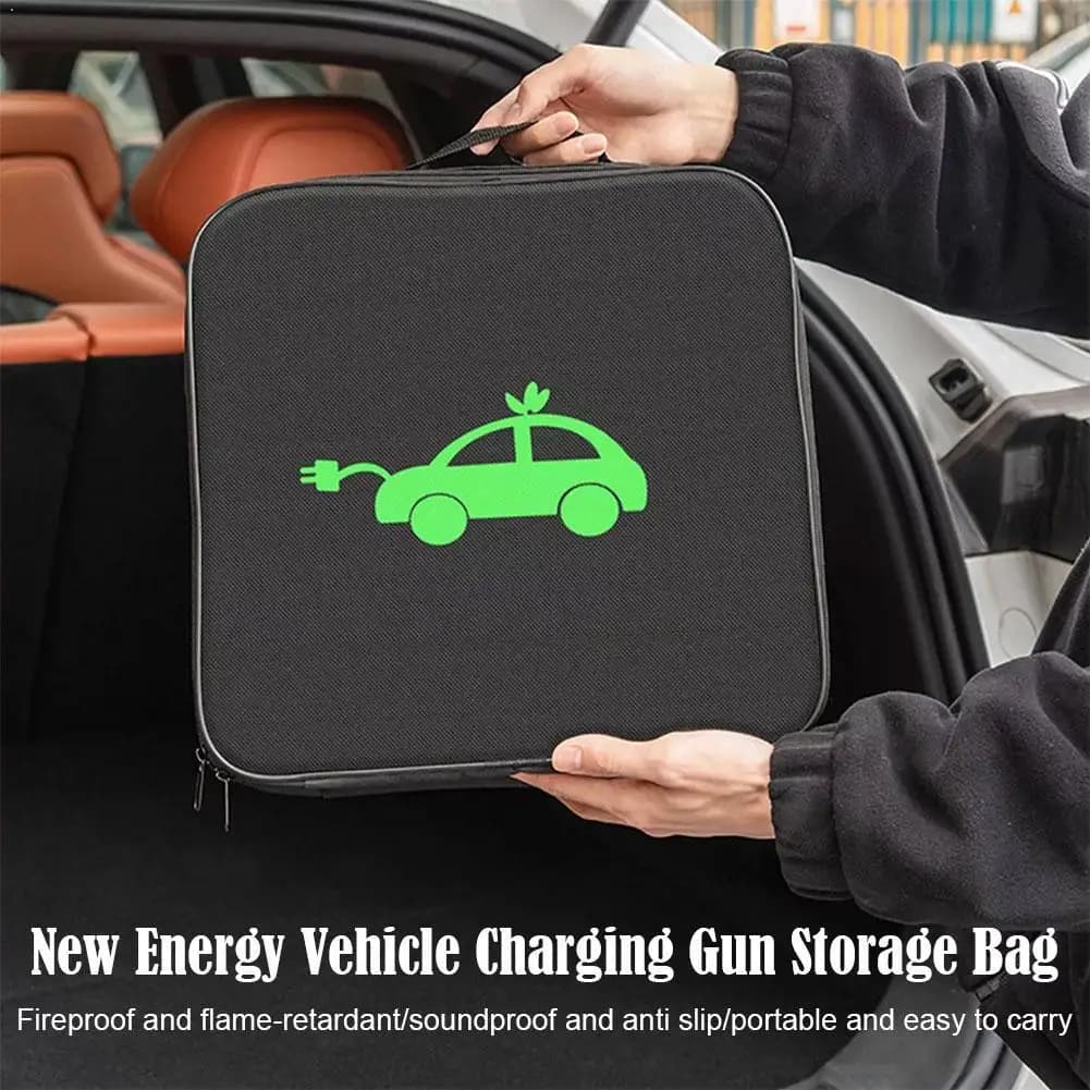 EV Cable Organizer Bag, Electric Car Charger Case, Starting Cable Bag, Electric Vehicle Charging Gun Bag