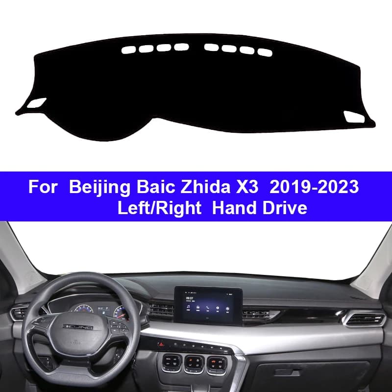 Copertura interna del cruscotto dell'auto per pechino Baic Zhida X3 2019 2020 2021 2022 2023 Dashmat tappeto Cape parasole Pad tappeto