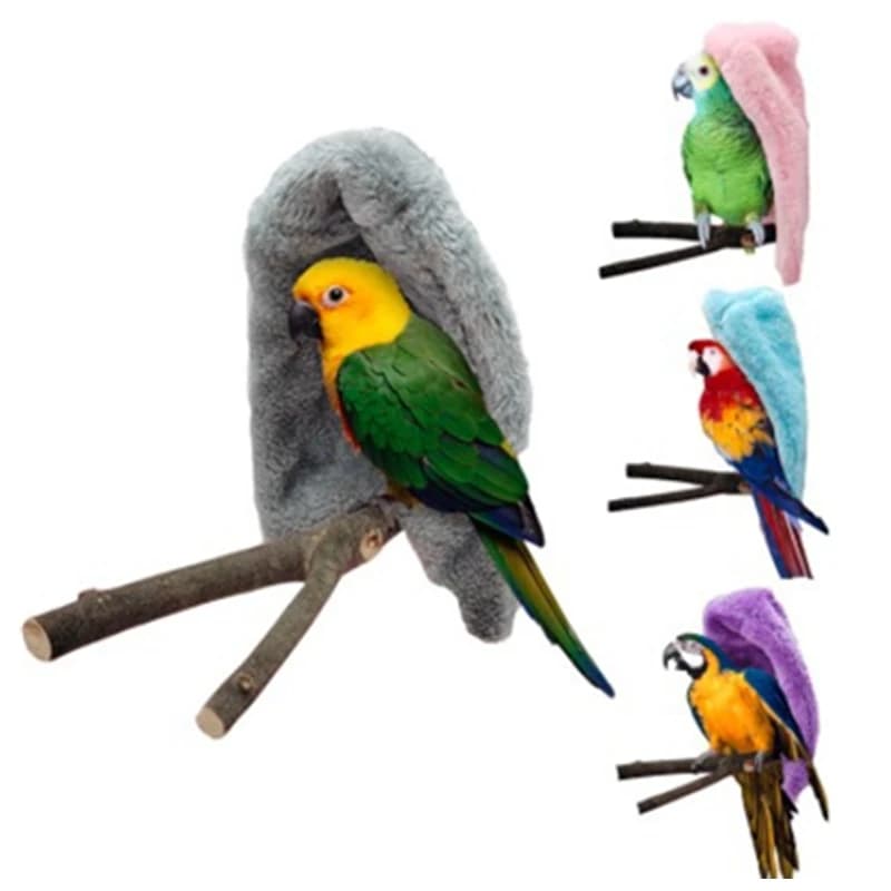 Inverno caldo uccello scialle nido angolo pappagallo coperta Pet piccolo animale appeso tenda gabbia decorazione per parrocchetto Lovebird Cockatiel