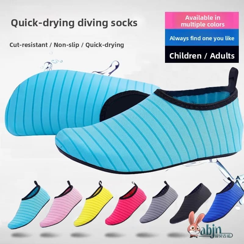 Yoga Shoes and Nude Foot Racing with Soft and Rigid Soles, Waterproof, Non-slip, Dive Shoes, Floating Shoes for Rafting, Snorkeling and Swimming