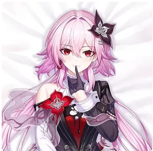 Anime Honkai: Star Rail March 7th Sexy Dakimakura Federa per Cuscino da Abbraccio Cosplay Otaku Copricuscino Regalo per la Camera da Letto QD