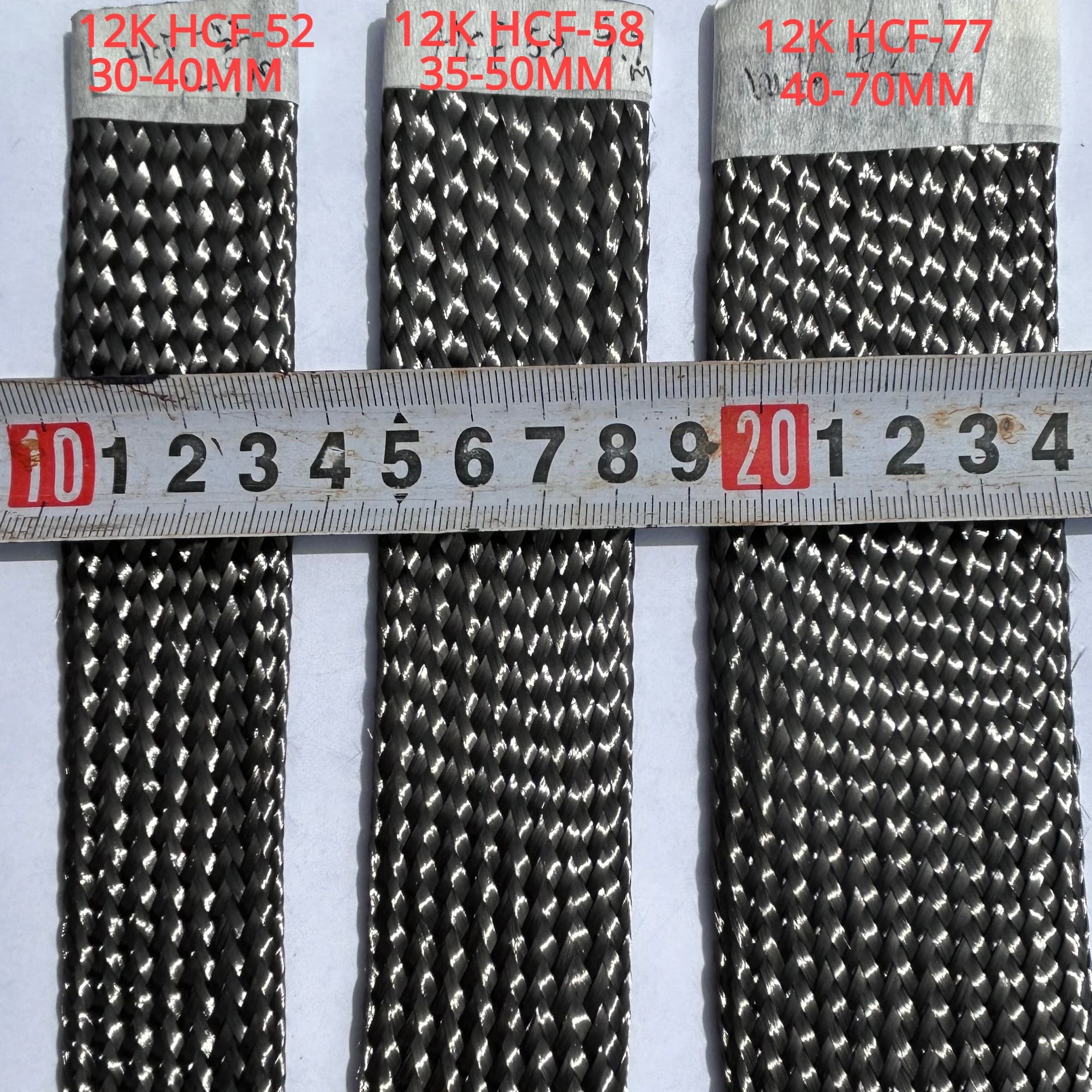 12K Carbon Fiber Braided Sleeves For Repairing Hockey Ball Sticks