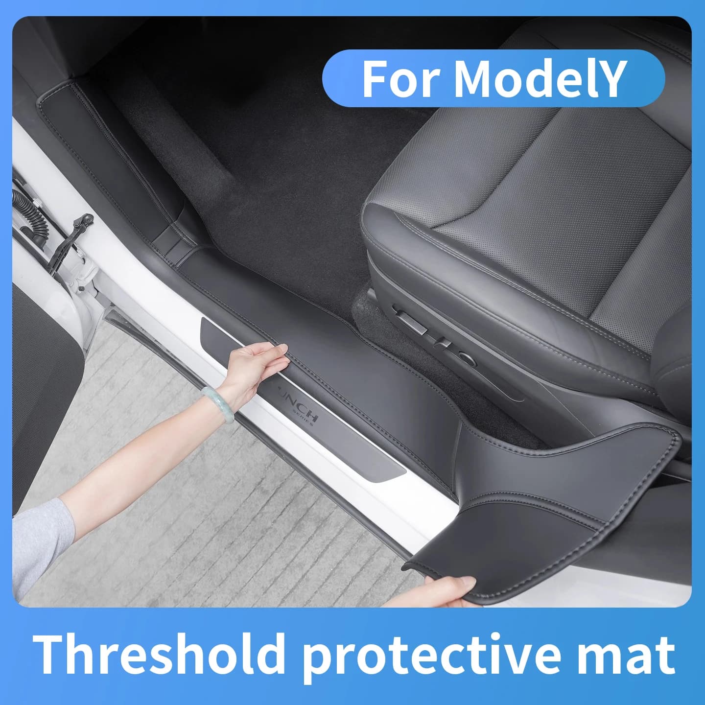 Front and rear guard for Tesla Model Y 2025-2026, Protective Strip, Carpets and Accessories