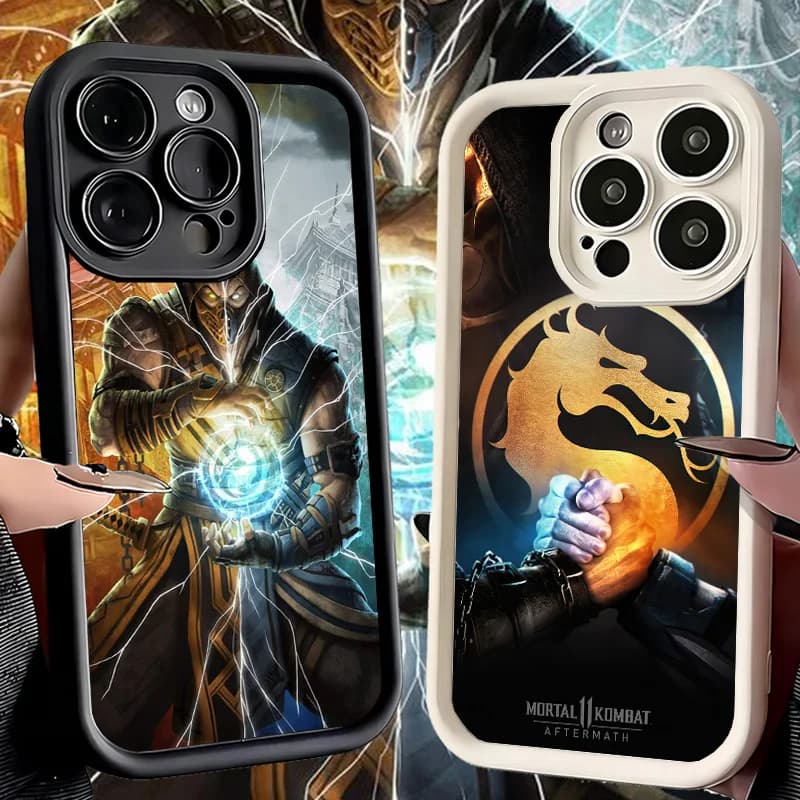 Mortal Kombat Game Phone Case for iPhone 16 17 Air 16E 15 Pro Max 14 Plus 13 12 Mini Capa Soft Shell Silicone Funda