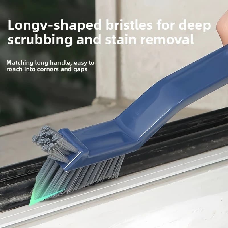 crevice brush + hook, crevice narrow seam hard hair corner floor brush toilet bathroom floor brush cleaning brush