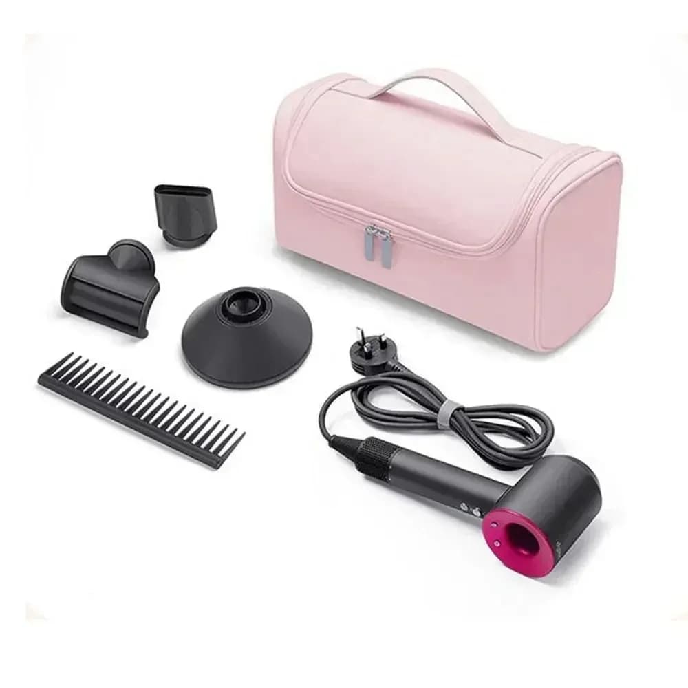 Hair Dryer Storage Bag, Portable Non-Slip Hair Tool Bag, Waterproof Large-Capacity Curling Iron Storage Pouch