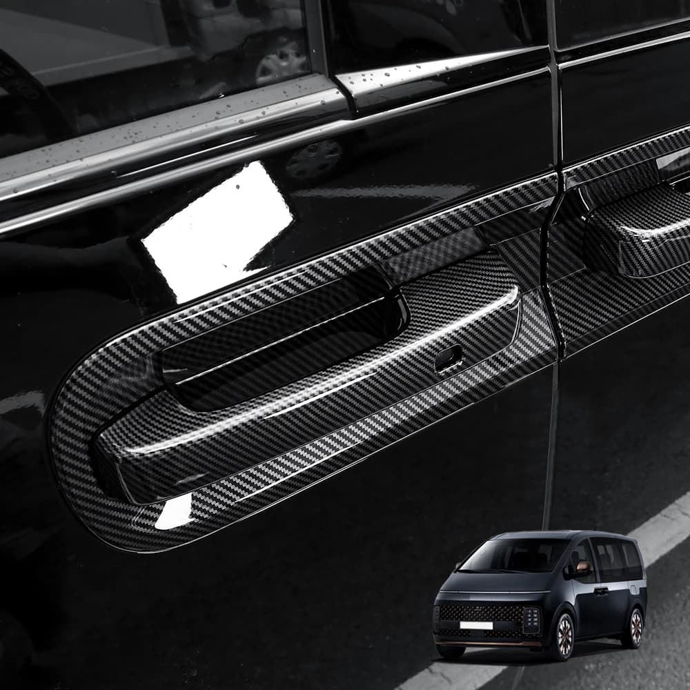 Per Hyundai Staria 2021-2026 LHD/RHD Cornice Maniglia Esterna Portiera in ABS, Accessori Auto Esterni