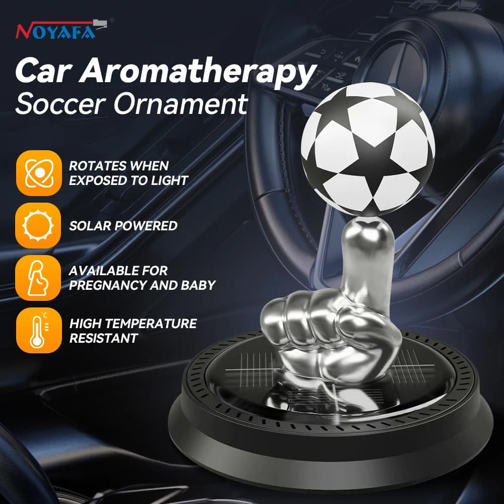 NOYAFA JH13 Auto Solar Finger Football Deodorant for environments Solar fragrance Essential oil Perfume Automatic Decoration