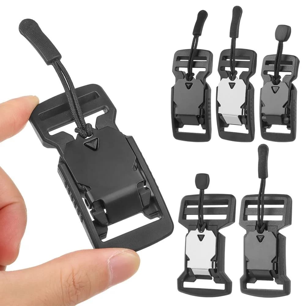 Nuove Fibbie a Sgancio Rapido 20/25/32/38mm, Fibbie Magnetiche Nere Regolabili, Accessori per Abbigliamento Maschile