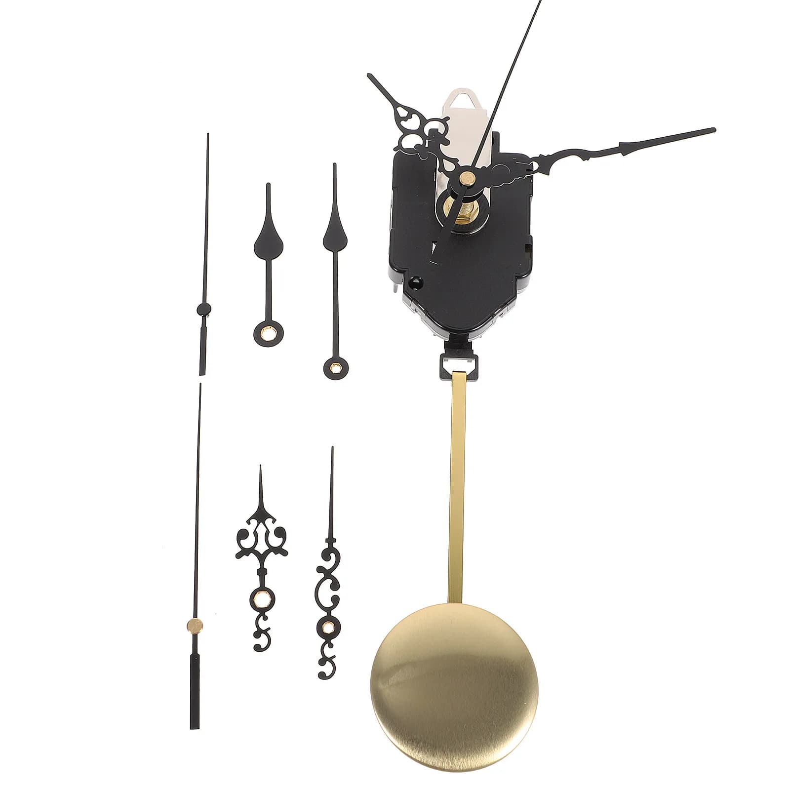 Kit Meccanismo Orologio a Pendolo 1 Set, Semplice ed Elegante, Movimento al Quarzo Silenzioso, Parti di Ricambio Fai da Te per Riparazione Orologio da Parete con Lancette