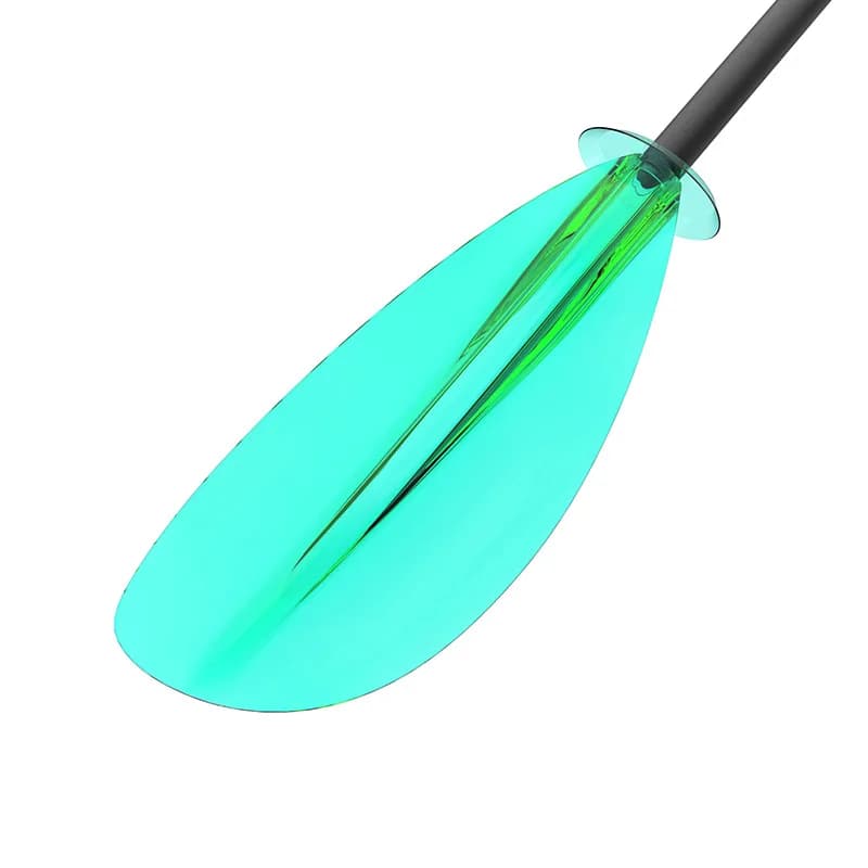 Pagaia Trasparente 117cm per Kayak Portatile, Pagaia a Doppia Testa in Lega di Alluminio, Pagaia Rimovibile per Tavola da Surf