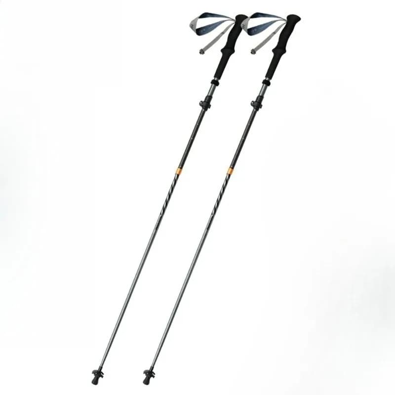 Climbing Sticks Ultralight Outdoor Folding Trekking Poles Hiking Pole Collapsible Quick Lock Stick Carbon Fiber Poles