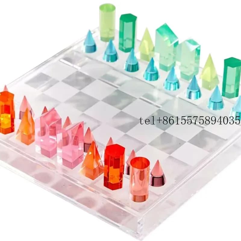 Nuovo Set di Scacchi Deluxe 2026 in Acrilico Lucite