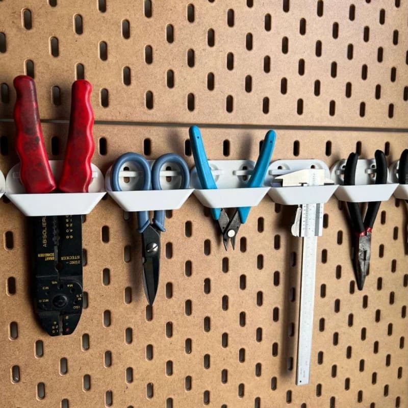 Pegboard Mini Tool Storage Tray Fit Skadis Wall Mount Hardware Bit Small Accessory Organizer Rack