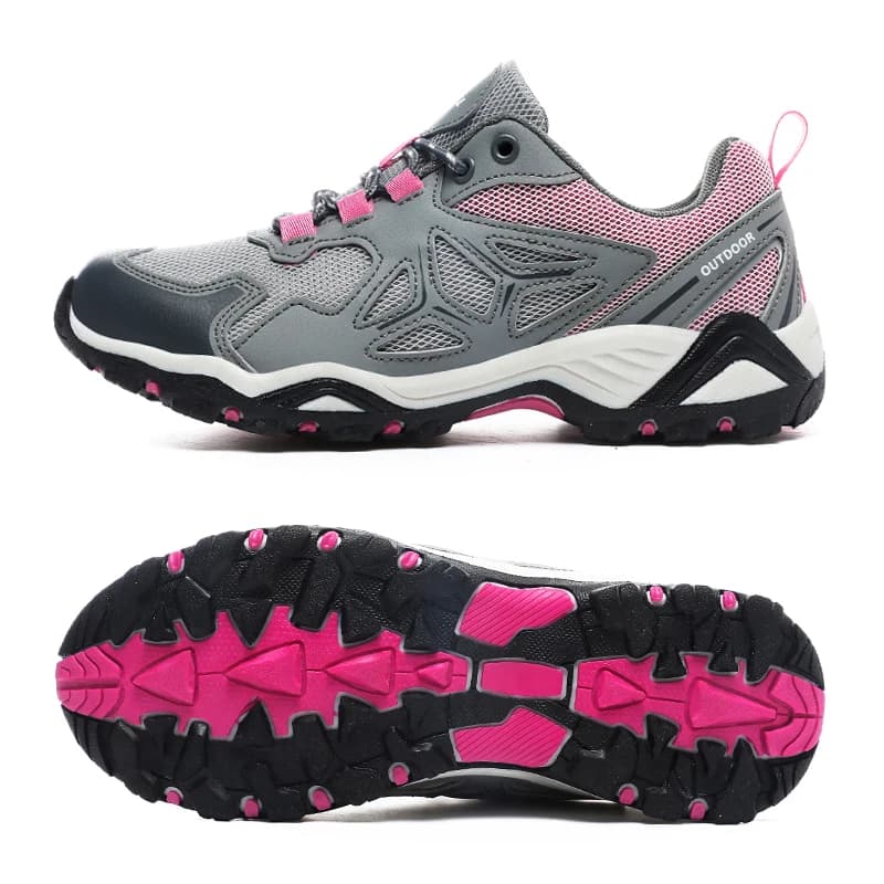 Autunno Primavera Donna Outdoor Pelle Trekking Scarpe da trekking Camping Donna Montagna Tracking Trekking Sneakers Trecking