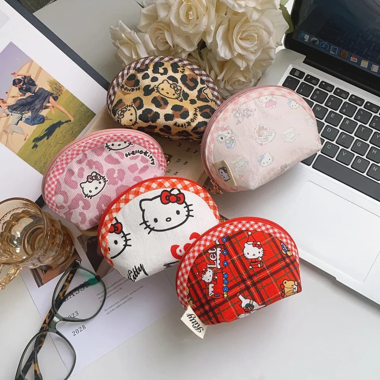 Hello Kitty Chenier, Carton, for Girls, Mini Wallet Simple and Cute for Kids, Storage Device, Gift