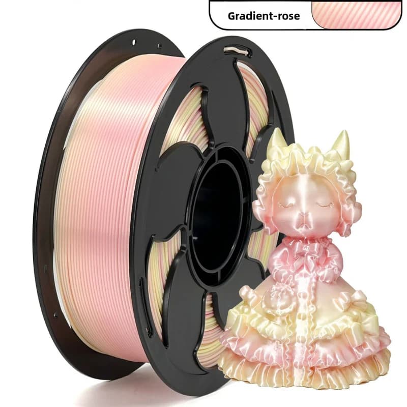 Gradient Rainbow PLA 3D Printer Filament, 1.75mm, 1KG Spool