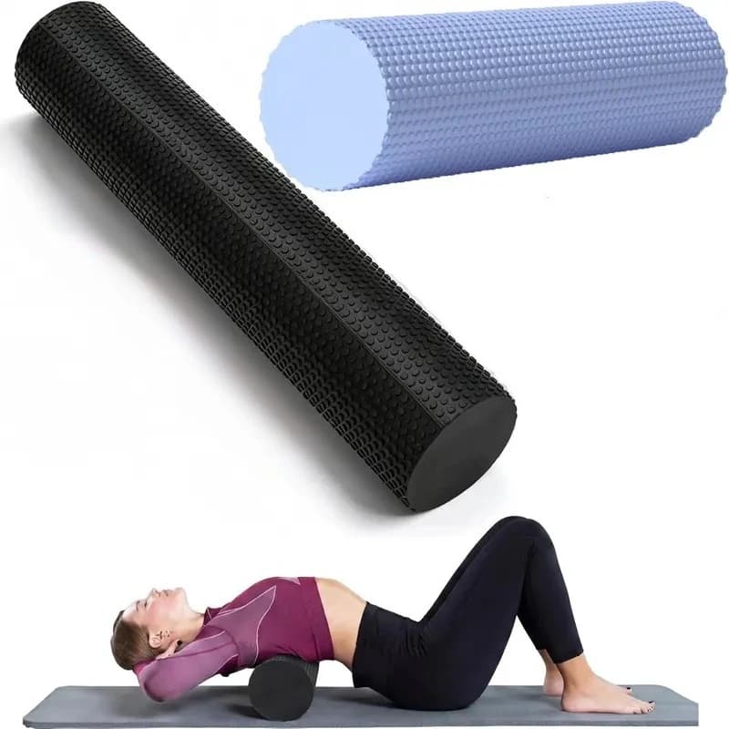 1Pcs 45×15cm EVA Foam Yoga Roller High‑Density Muscle Massager for Leg Back Body Pain Relief Fitness Exercise Home Gym Workouts