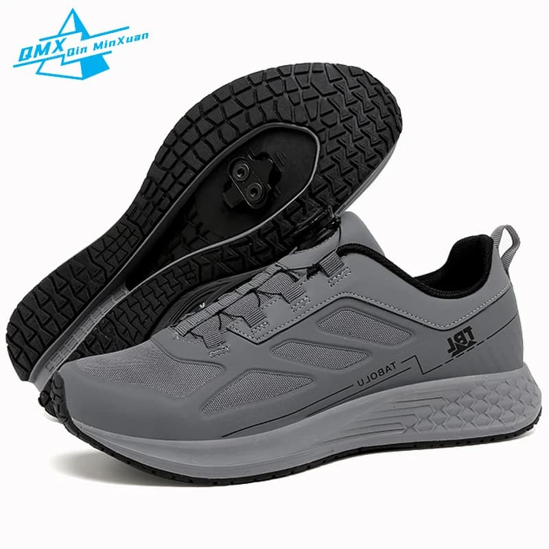 Scarpe da Mountain bike uomo 2024 pedali piatti MTB SPD Downhill Enduro scarpe compatibili con tutti i 2 bulloni e pedali piatti scarpe da ciclismo