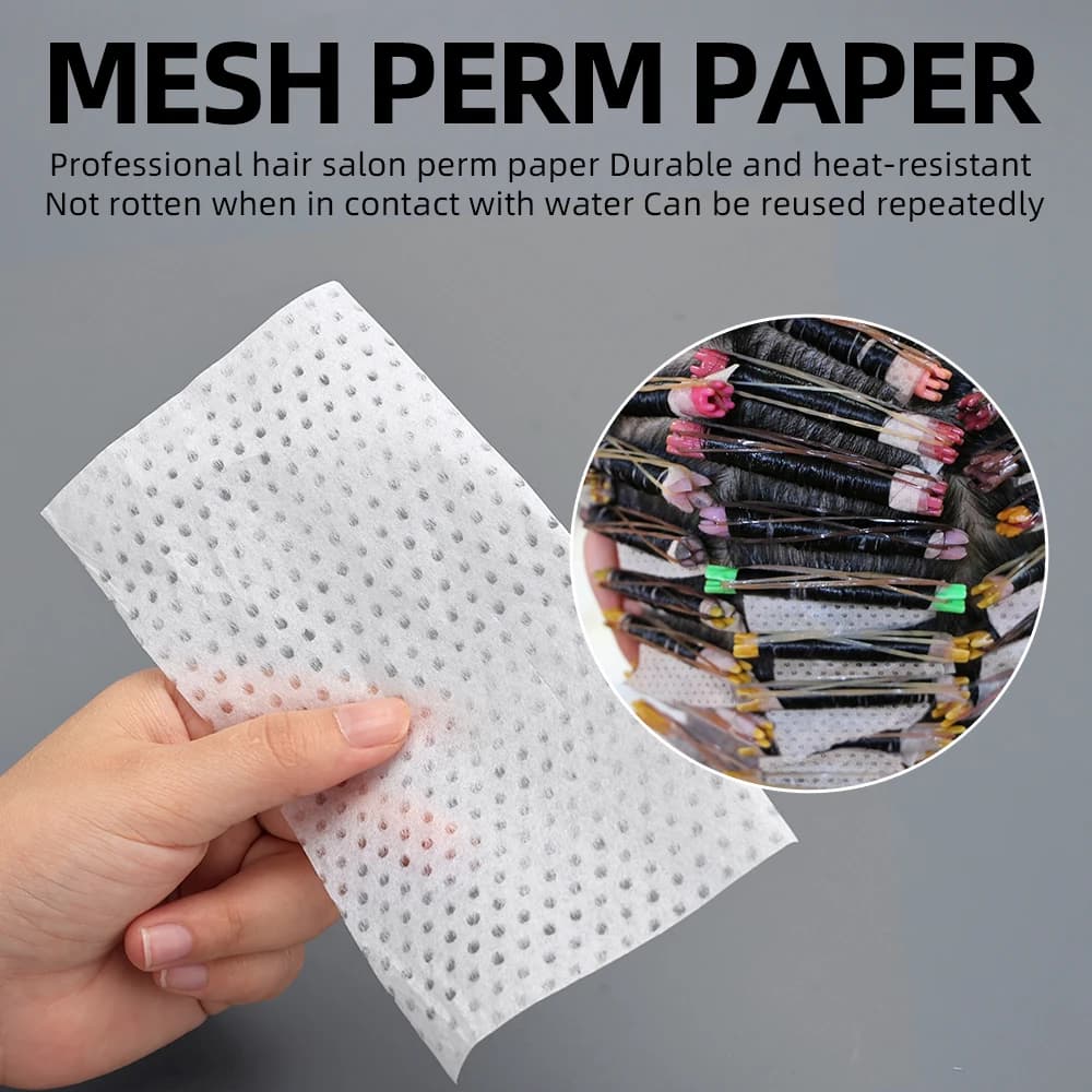 Paper for permanent disposable 1000 sheets/box, heat-resistant paper for salon, anti-coating sheet for discoloration and styling