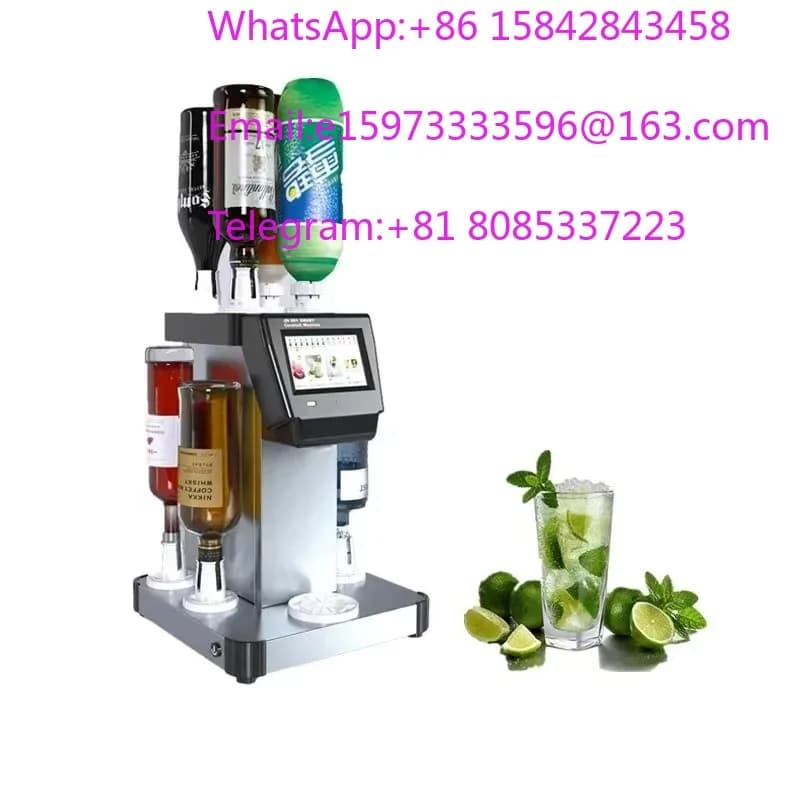 Smart Automatic Machine Fancy Bar Tool and Beverage Dispenser Cocktail Shaker Robot for Bartenders
