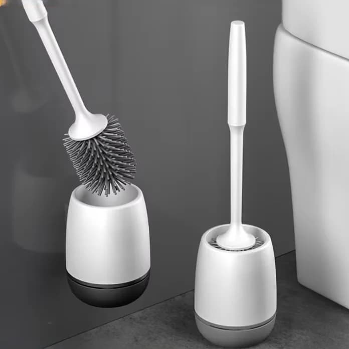 Silicone Toilet Brush Cleaner Brush Wall Floor Bathtubs And Accessories Cleaning Tools Cleanliness Bathroom Accessories